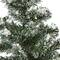 2 Pack 18" Unlit Snowy Mini Pine Artificial Christmas Trees with Tin Planters